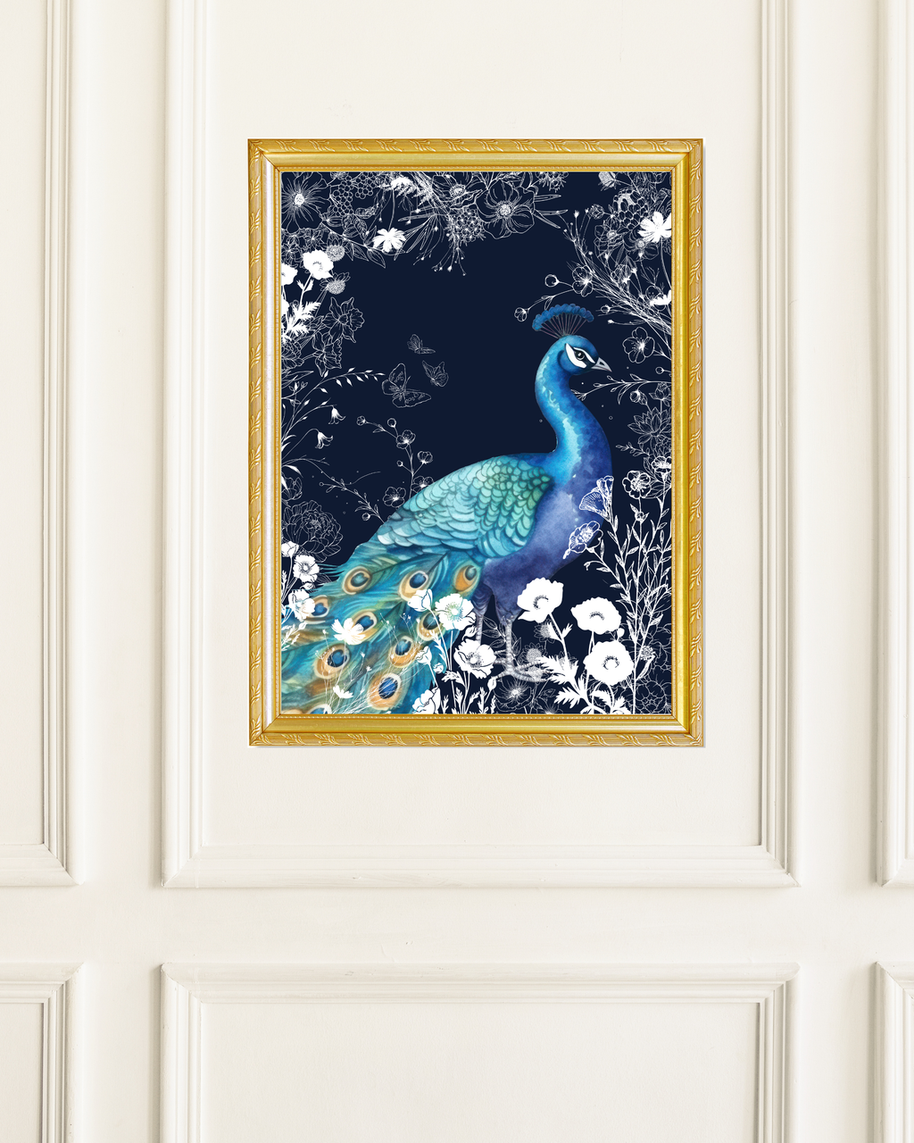 Peacock No.01 - Fine Art Floral Poster
