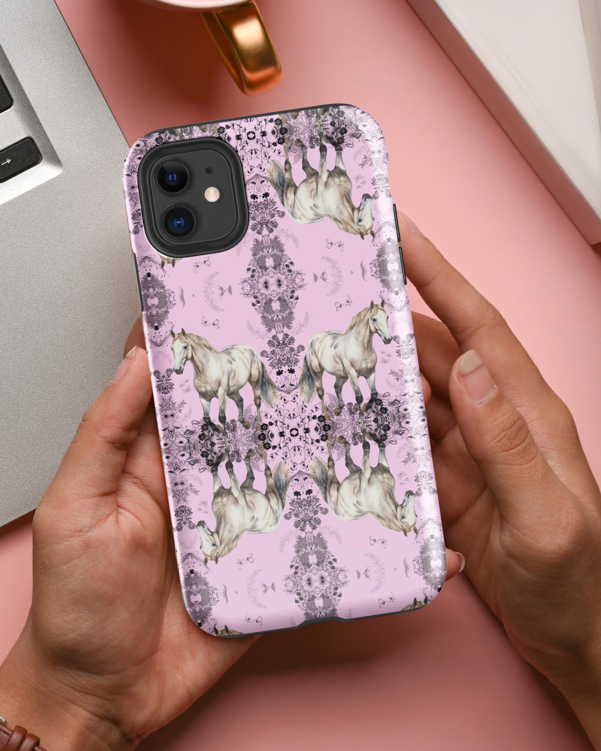 Horse No.02 - Pink Tough Case for iPhone®